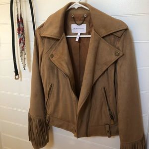 BCBG Suede Fringe Jacket 🆕